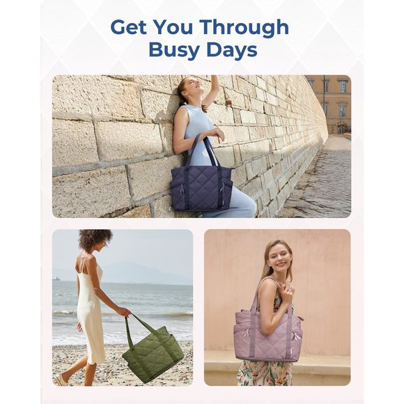 Tote Bag, Puffer Carry On Tote With Zier, Travel Essentials :') - Picture 6 of 7